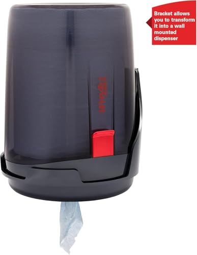 WypAll Reach Tragbarer Spender für Zentralentnahme 6221 – Spender für weiße oder blaue Papier-Reinigungstücher – Einzelblattentnahme