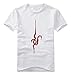 GK-O Anime Danganronpa Komaeda Nagito Cotton T Shirts Short Sleeves Cosplay Tee Tops (Asian Size Medium) White