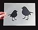 Price comparison product image Christmas Robin Birds Craft & Decor Stencil. Festive Xmas Decorating Crafts. Snow Spray Window Display Stencils. (S/A5/10x17cm/See Images)
