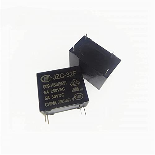 Relé HF32F 5A con conmutación eficiente de 250VAC en formato compacto 7
