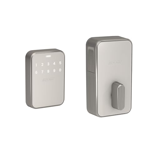 Image of Schlage Sense Pro UWB Smart Deadbolt Lock, Hands-Free Unlock, Satin Nickel