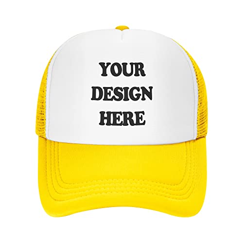 Custom Hats Design Your Own, Custom Trucker Hat for Men Women, Make Your Own Customized Dad Cap