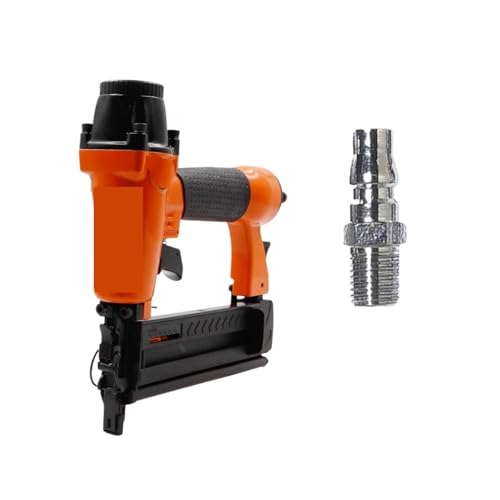 CGKs6anmU Pneumatic Decorative Stapler 18GA 100PSI Nail Gun Stapler Fastner Gun for Wood Frame Stapler Pneumatic Tool (Color : AP Male Air Inlet) (Jp Male Air Inlet)