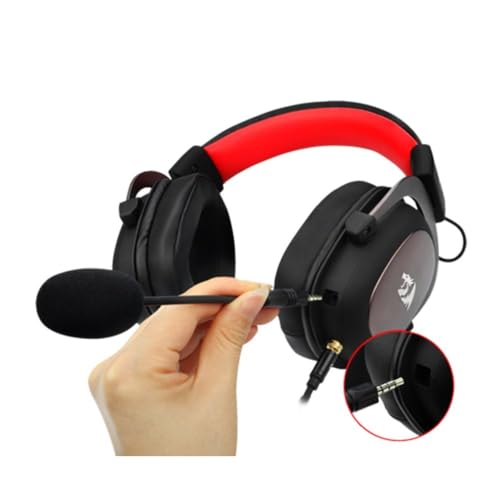 Headset Gamer Redragon Zeus Preto e Vermelho P2 Com Microfone PC e Consoles PS4 / Xbox- H510