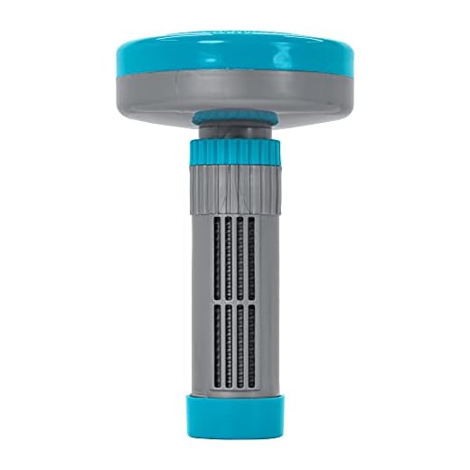 U.S. Pool Supply Floating Spa, Hot Tub & Small Pool Chlorine and Bromine Chemical Dispenser - Holds 1" Tablets, 13 Flow Level Control Settings - Worry-Free Balanced Chemical Delivery Water Sanitizer