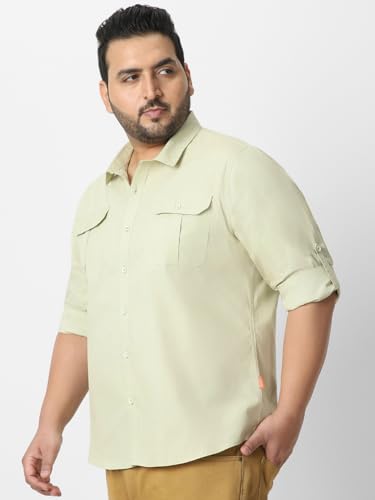 Image of Urbano Plus Men's Cotton Full Sleeve Regular Fit Casual Solid Shirt