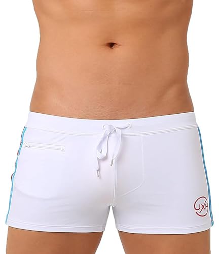 Bañador de piscina para hombre con relleno push-up extraíble y secado rápido ajustable