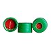 Kit with 350uL Clear Round Insert, Green Cap and Precut Butyl Septa