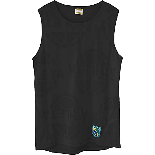 ATHLETA ジャガードメッシュノースリーブシャツ Sサイズ 01090 ブラック