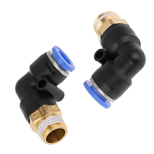 10 Pçs Cotovelo Pneumático Conector Rápido Adaptador de Acessórios de Ar 8mm Diâmetro Rosca G1/4 Con