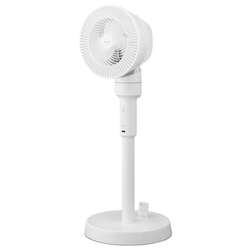 【節電対策】アイリスオーヤマ 分解丸洗い サーキュレーター扇風機 18畳 タッチパネル 上下左右首振り STF-AC15TEC-W ホワイトの商品画像（Amazon）