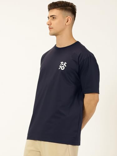 Image of Thomas Scott Men's | Graphic | Half Sleeve | Oversized Fit | Cotton Blend | Crew Collar | Casual Tshirt