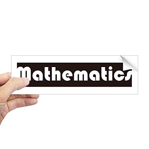 Autocollant mathématiques noir pour fenêtre de chambre et bureau