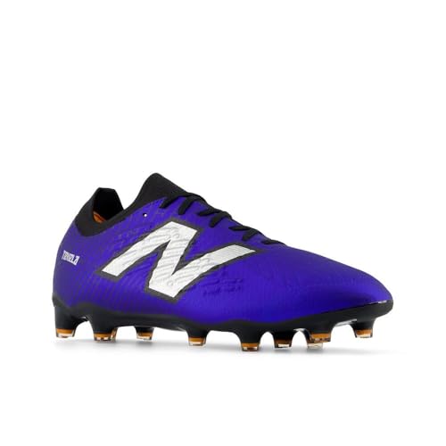 New Balance Unisex Tekela Magia Low Laced Fg V4+ Soccer Shoe, Infinity Blue/Metallic Silver/Black, 7 Wide US Men4