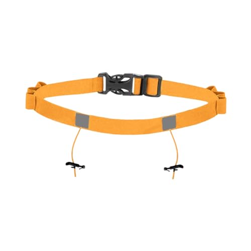FytStycale Triathlon Race Number Belt Elastic Triathlon Running Belt for Men Women,Adjustable, Orange