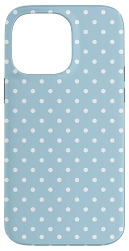 Teal Blue Polka Dot Stylish Polkadots �X�}�z�P�[�X iPhone 14 Pro Max �p