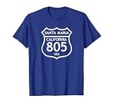 California Area Code 805 Santa Maria, CA Home State TShirt