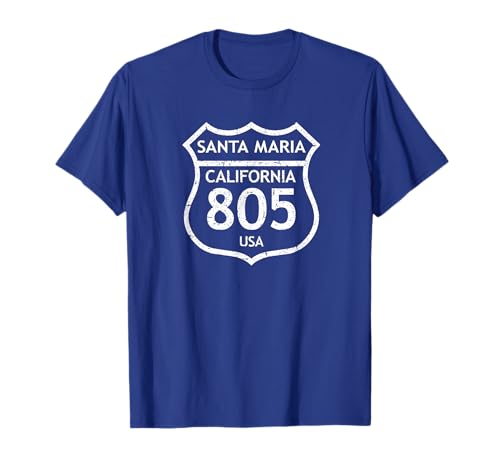 California Area Code 805 Santa Maria, CA Home State TShirt