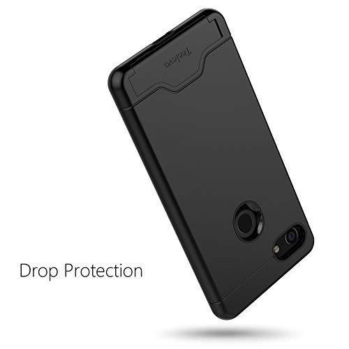 Teelevo Wallet Case For Google Pixel 3 Xl, Dual Layer Case With Card Slot Holder And Kickstand For Google Pixel 3 Xl - Black #TOP6