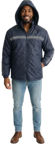 Image of ToBeInStyle Men's Zip Up Long Sleeve High Collar Polar Fleece Jacket