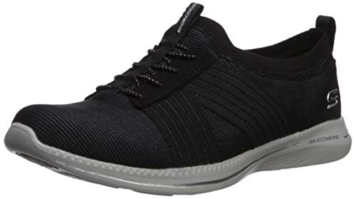 Skechers Women's City PRO-Easy Moving Sneaker, BLK, 9 M US
