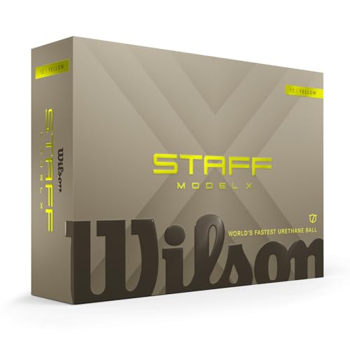 WILSON 2026 Staff Model X Golf Balls- 12 Balls, Yellow
