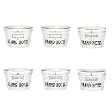 Dimensions : D. 14 x H. 7 cm Paris Prix Lot de 6 Coupelles Grand Hôtel 14cm Blanc