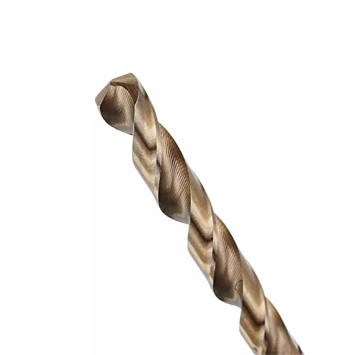 Juego de brocas de cobalto M35, 13 piezas, Chacerls Juego de brocas de cobalto M35 HSS-Co Brocas helicoidales de longitud de trabajo de cobalto con estuche Cover