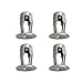 10pcs M5 M6 Petal Rivets Lock Nut Set Steel Riveter Hollow Iron Clip Fixed Plate Nuts Rivet Metal Clamp for Car License (Color : Black, Size : M5 nut)