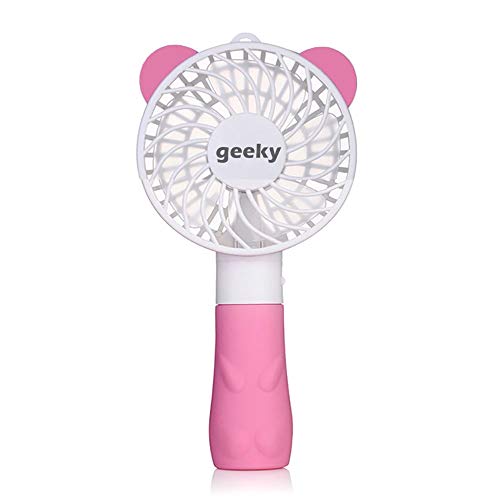 Geeky Portable Cute Bear Styled Rechargeable 2 Watts Handheld Fan...