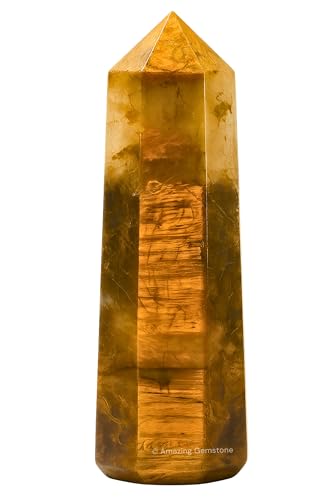 Image of Amazing Gemstone Nellite Crystal Towers ~ Natural Healing Crystal Point Obelisk for Reiki Healing and Crystal Grid (3 inch to 4 inch INCH)