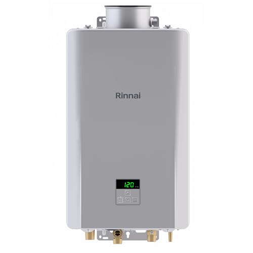 Rinnai REP160iN Smart-Circ Non-Condensing Natural Gas Tankless Water Heater with Built-In Recirculation Pump, Up to 6.6 GPM, Indoor Installation, 160,000 BTU