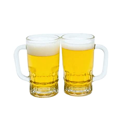 Kit 2 Canecas de Chopp Vidro Grande 360ml Cerveja Chopp Gelado Churrasco Festa Bar Restaurante