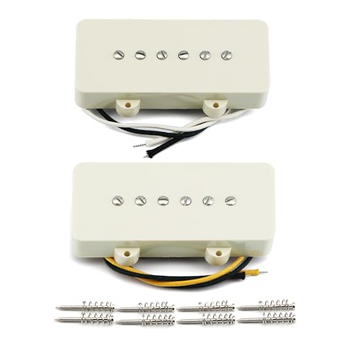 Micros à bobine simple FD JM FLEOR Alnico en blanc vintage pour guitare électrique