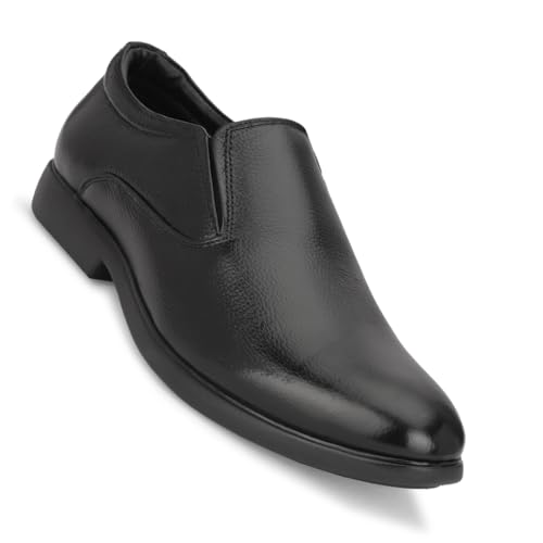 Image of Leatherful Light Weight Genuine Leather Moccasin Shoes IBMC010BL1 | Full Grain Leather | Office | Party | Smart Casual
