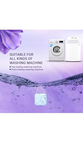 Image of Washing Machine Cleaner Tablets (18 Tablets) | Drum & Pipe Deep Cleaner | Lavender Scent | Removes Odour, Limescale & Residue | For Front Load & Top Load Fully Automatic Washing Machines