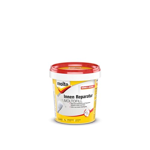 Molto Innen Reparatur Moltofill Innen-Fertigspachtel für kleine Ausbesserungsarbeiten 1kg