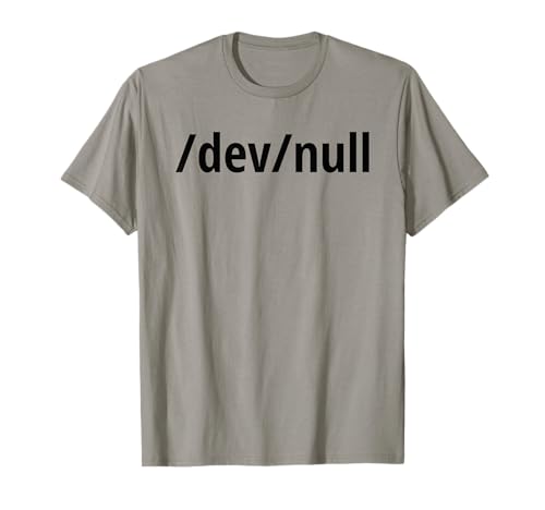 /dev/null - Lustiges Design für Linux/Unix Geeks & Nerds T-Shirt