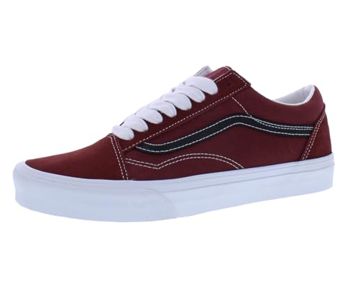 Vans Tenis Old Skool unisex para adultos, Encaje de gran tamaño marrón, 12 Women/10.5 Men