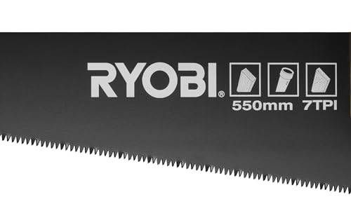 RYOBI - Scie Égoïne 550mm - RHCHS-550 - Scie à Main Bois, 7 dents/pouce, Coupe Rapide, Poignée Confort – Image 6
