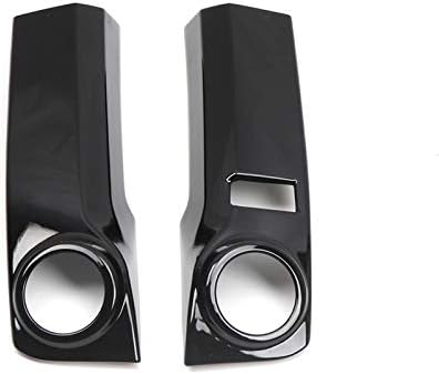 for Toyota 4Runner 2014-2021 LHD Carbon Fiber Black Central Console Strip Cover Trim 2pcs Car Accessories
