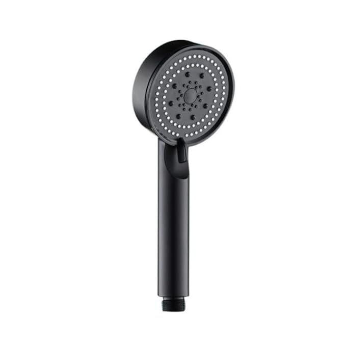 ZAP 9-Inch High-Pressure Handheld Shower Head | 5 Spray Modes with Multi-Function Water Flow | Sleek Black Hand Shower for Bathroom | Without Hose & Wall Hook | Set of 1
