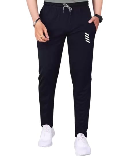 msrealson Track Pants for Men || Activewear Pants || Men’s Joggers Polyester with 2 Side Pockets Casual Trousers Stretchable (Sports | Gym | Yoga) (4 LINE)-picture-26