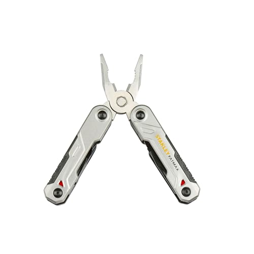 STANLEY FATMAX Multiherramientas 16 en 1, incluye alicate, cortador de alambre, 2 cuchillas, tijeras, lima, pelacables, destornilladores, cuerpo duradero, agarre ergonómico, FMHT0-72414