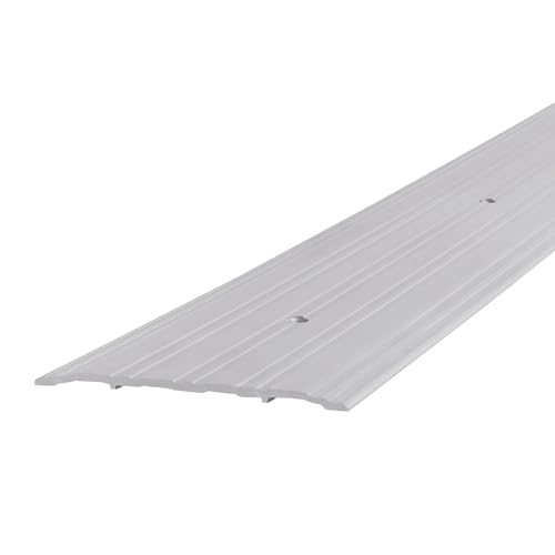 M-D Building Products 68684 Aluminum Commercial Flat-Profile Threshold: Durable and Sleek Entryway Access Solution Draft Protection (6 in. x 1/4 in. x 72 in.) (Silver) by M-D Building Products - Used condition - US$77.04
