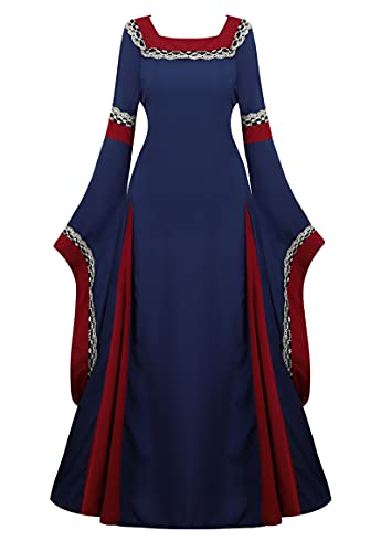 Zhitunemi Medieval Dress for Women Costumes: Renaissance Dresses Halloween Costumes