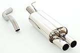 Material: Edelstahl Friedrich Motorsport Sportauspuff, Endschalldämpfer, Sportendschalldämpfer - 971012A-X - Endrohr frei wählbar - Material: Edelstahl - Set mit Parkscheibe