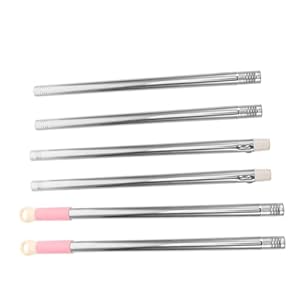 Hemobllo Edelstahl Besenstiele 2er Set T49K50N58