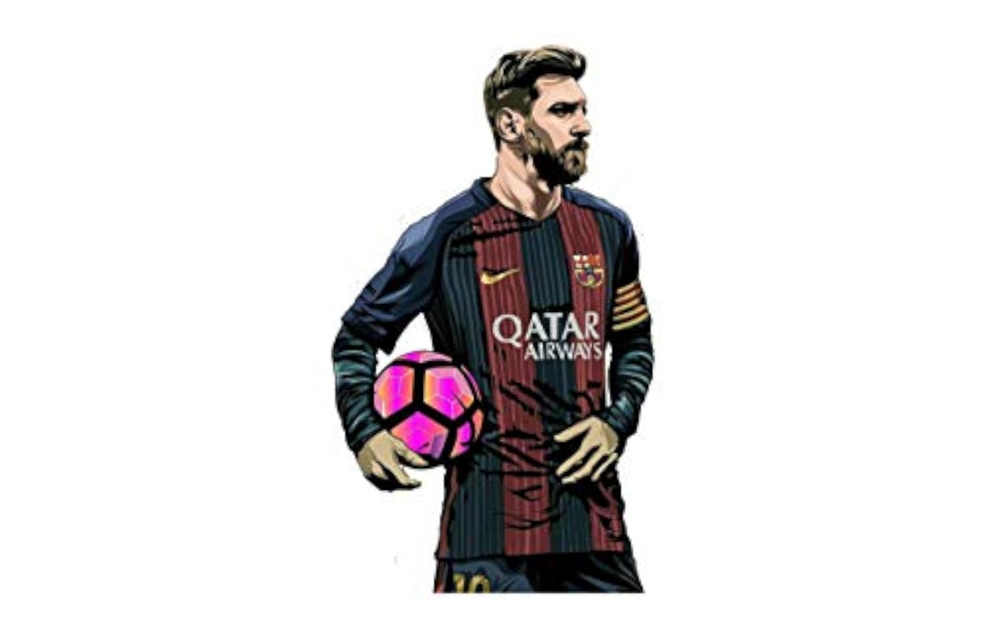 Barcelona Captain Wall Sticker, Decorative Design