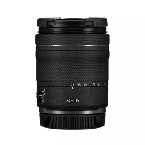 24-105 4-7.1 傷防止カメラレンズステッカー に適合する Canon RF 24-105mm F4-7.1 STM ラップ保護フィルム プロテクター スキンカバー(ハニカムブラック)